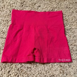 Women's Hot Pink Thiccboi Compression Shorts